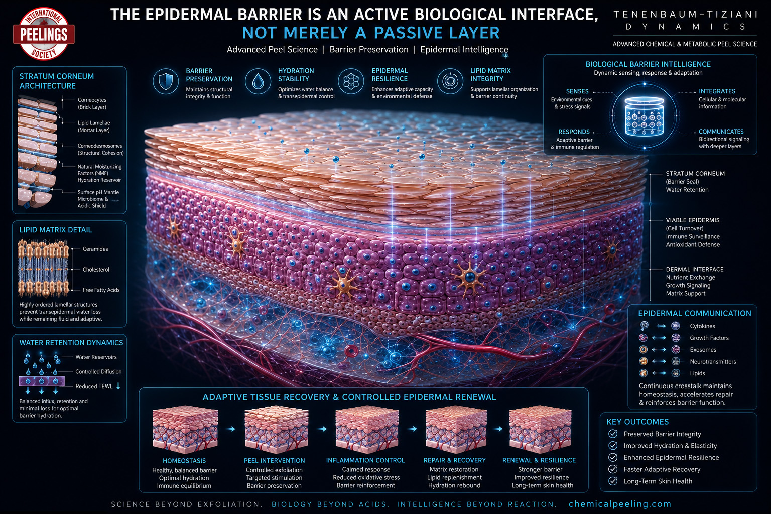 Barrier preservation and epidermal resilience in metabolic peel science